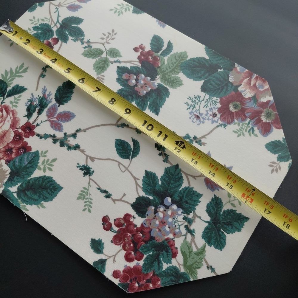 6 VTG Placemats Vinyl Cabbage Rose Grapevine Teatime Cottagecore Girly Homestead - Picture 14 of 16